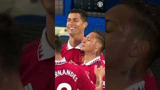 Ronaldo Celebrates With Antony 🥶🤩