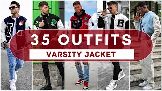 35 Ways to Style Varsity Jacket for Fall 2022 | Men's Fashion