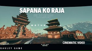 Mero Raja Ghoda Ma Aouxa Rey | Cinematic Video ft. Gauley Game (Rachana Dahal Lyrics)