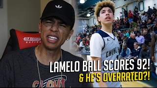 LAMELO BALL RECORD BREAKING 92 POINTS! HE'S THE NEXT STEPH CURRY!