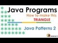 57 Java Patterns Triangle 1 Code |