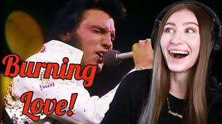 First Reaction to Elvis! "Burning Love" Live