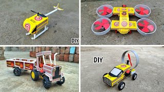 4 Amazing DIY TOYs | 4 DIY TOYs Amazing Ideas | Craft Project Homemade Invention - You can make it?