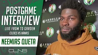 Neemias Queta on BIG Game in Celtics Win vs Hawks | Postgame Interview 11/26/23