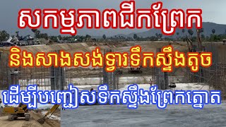 Ep.53: សកម្មភាពជីក និង សាងសង់ទ្វារទឹកស្ទឹងតូច ដើម្បីបញ្ជៀសទឹកស្ទឹងព្រែកត្នោត