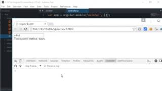 AngularJS Tutorial 21 $scope $watch