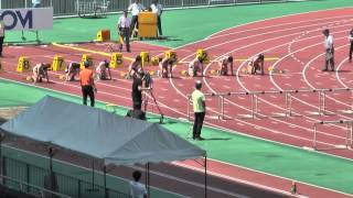 H27　関カレ　1部女子100mH　予選4組