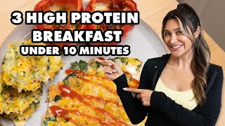 3 Easy Breakfast for Healthy Weightloss! | Low Carb | High Protein