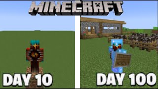 100 Days - Minecraft Superflat