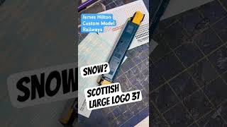 Snow and creating a Scottish 37 in N gauge #railwaymodeling #nscale #ngauge #repainting #transfers