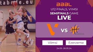 KK Viimsi 2012 vs Ezerzeme-Rezekne 2012 | BBBL Boys U12 Final Stage | Semifinal