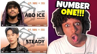 Yolow Reacts | ABO ICE \u0026 Steady | GBB 2024 WORLD LEAGUE  Solo Elimination