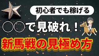 【競馬】データ不要!! 新馬戦の攻略法３つ