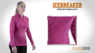 Icebreaker Everyday Bodyfit 200 Base Layer Top - UPF 20+, Merino Wool, Zip Neck, Long Sleeve