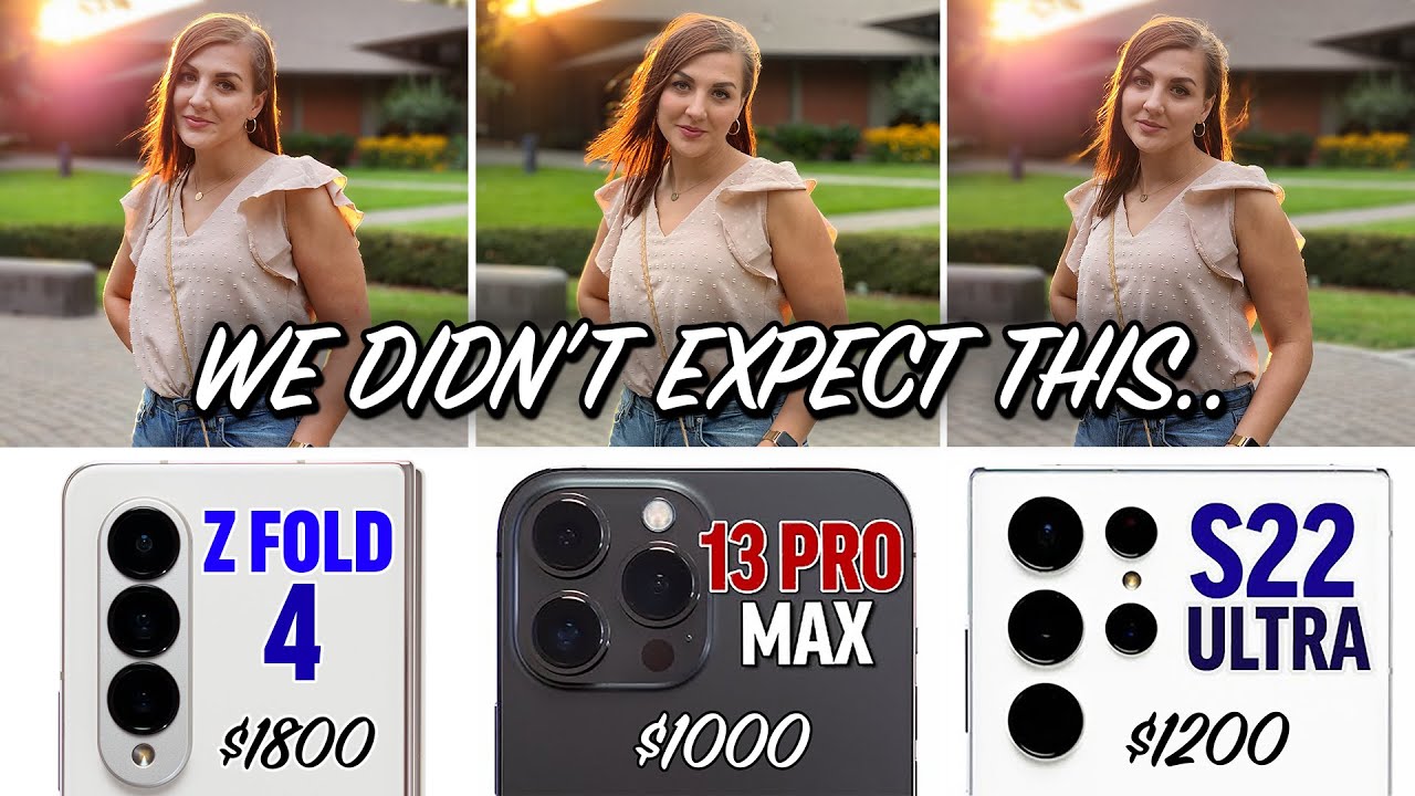 Unbiased Z Fold 4 vs iPhone 13 Pro vs S22 Ultra Camera Test