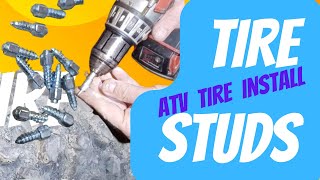 Screw In Tire Studs, How To Install Cheap Amazon Tire Studs for ATV UTV Tires.