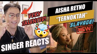 Aisha Retno - Ternoktah (Official Music Video) | SINGER REACTION