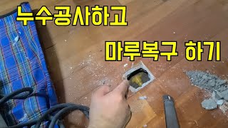 154회.  부담스러운 강마루 누수   누수공사부터 마루마감까지~   (수원누수현장)