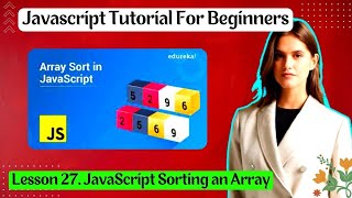 Lesson 27. JavaScript Sorting an Array । #Basic_JavaScript, । #Freelancing_help_Zone ।