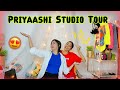 PRIYAASHI STUDIO TOUR 🧿👭 | Our Dream Studio 😍