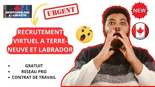 🚨URGENT: NOUVEAU PROGRAMME D'IMMIGRATION AU CANADA - RECRUTEMENT VIRTUEL GRATUIT