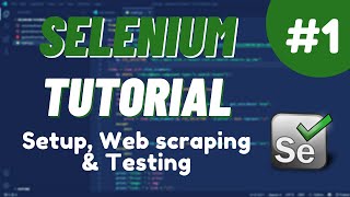 Python Selenium Tutorial #1 - Setup, Web scraping & Testing