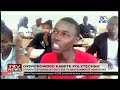 kabete polytechnic students study in tents due to the high number of admissions