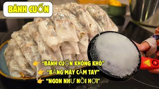 Successfully Made Vietnamese Rice Rolls Using a Handheld Machine – Soft, Chewy, and Not Dry