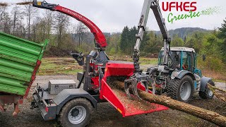 Ufkes Greentec 952MEGA - Wielstel - Fahrgestell - Chassis heavy duty - Woodchipper - Pfanzelt