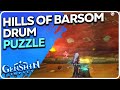 Hills of Barsom Drum Puzzle Genshin Impact