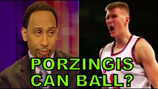 Stephen A Smith UPDATED Reaction- Kristaps Porzingis From Draft to NBA Rookie Star