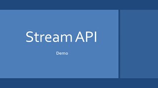 Stream API in Action - A Quick Demo - Devsena Mishra