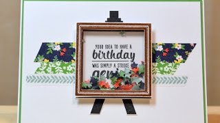 No.193 - Painter's Palette Shaker Card - JanB UK Stampin' Up! Demonstrator Independent