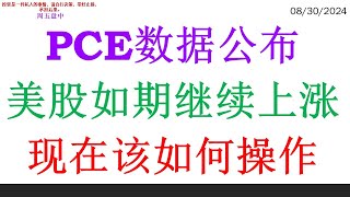 PCE数据公布, 美股如期继续上涨。现在该如何操作