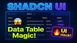 React JS Data Table | Shadcn UI Data Table