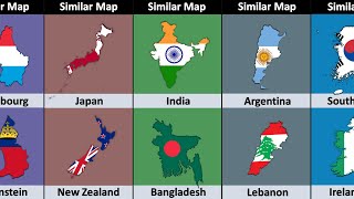 Almost Similar Map of Different Countries