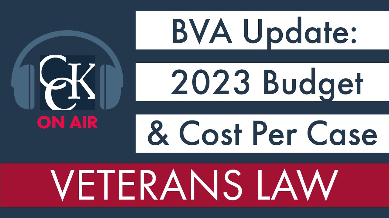 Board Of Veterans' Appeals Has Not Set Decision Goal For FY 23 - YouTube