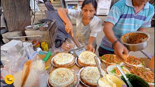 Surat Hardworking Couple Selling Biggest Size RimZim Sandwich Rs. 150/- Only l Surat Food Tour