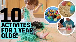 HOW TO ENTERTAIN A TODDLER! 10 At-Home Easy Activities for 1 Year Olds!