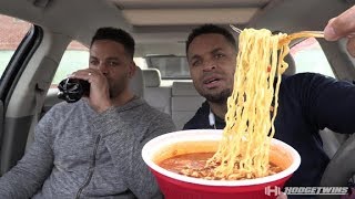 Eating Paldo Jjamppong Seafood  Spicy Noodles King Bowl @hodgetwins