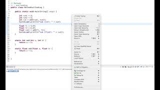 Java Tutorial: Method Overloading