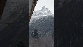 Footage of snow capped mountain #shorts #mountains #snow