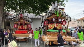 令和5年5月28日　上石屋 浜石屋だんじり　宮入　綱敷天満神社　本宮