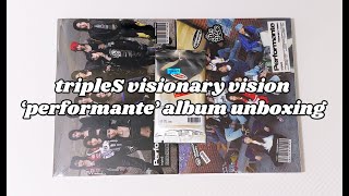 unboxing tripleS visionary vision 'performante' ✩ a + b photobooks and objekt music album