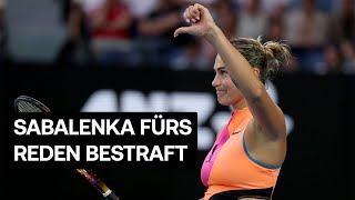 Sabalenka redet im Ballwechsel! Schiedsrichterin greift durch | Australian Open 2026