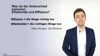 Der Unterschied zwischen Effektivität und Effizienz | Online-Kurs