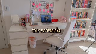 TOUR PELA MINHA ESCRIVANINHA + Mostrando meu cantinho | Shirley Soares