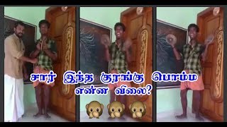 சார் இந்த குரங்கு பொம்ம என்ன விலை? korangu bommai funny #korangu_bommai