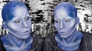 Alien Priestess from Farscape: Zotoh Zhaan Makeup Tutorial by goldiestarling