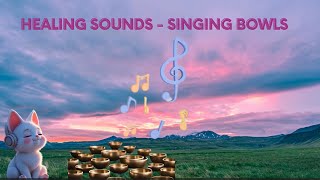 Healing Sounds of Singing Bowls | Deep Relaxation, Meditation, Stress Relief & Focus| Melodies Lo-fi